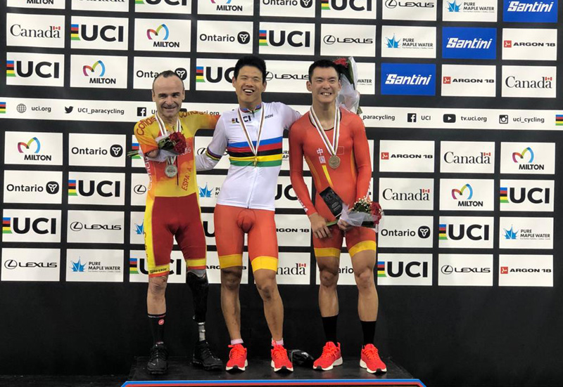 Tres medallas para la Selección de ciclismo adaptado en la 1ª jornada del Mundial