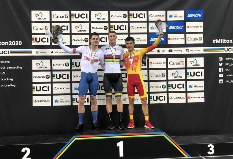 Tres medallas para la Selección de ciclismo adaptado en la 1ª jornada del Mundial