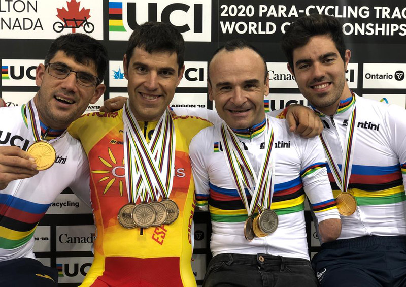 La Selección de Ciclismo Adaptado en Pista cierra el Mundial con 10 medallas